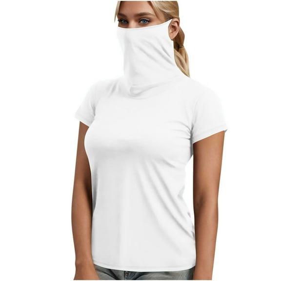 Mittory Women UPF50  Short Sleeve Shirts Casual UV Protection Lightweight Sun Blouse Hiking Workout Quick Dry Tops