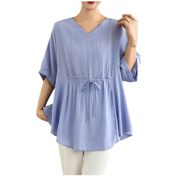 Mittory Women's Coquette Dress Cotton V Neck Mini Dress Summer Loose Causal Straps Dress Aesthetic Clothing