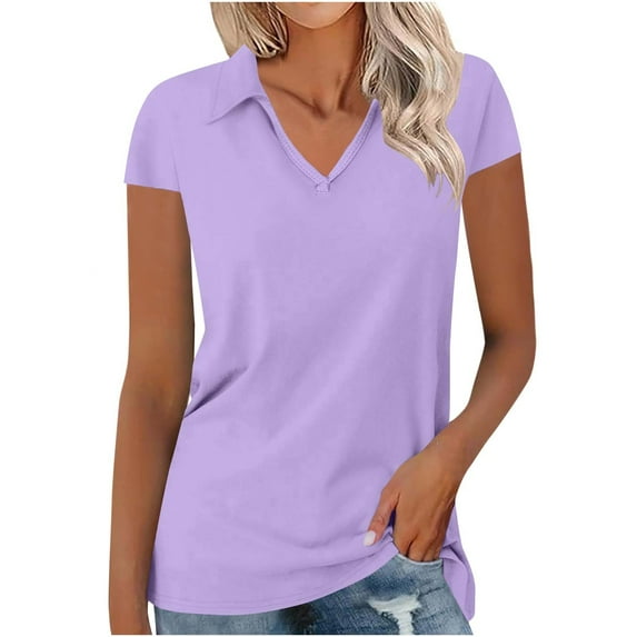 Mittory Women's Cotton V Neck T-Shirt Short Sleeve Solid Color Tee Casual Fit Tee Breathable Summer Fashion Tops