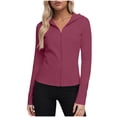 thumbnail image 1 of Mittory Women's Lightweight Workout Jacket - Full Zip Athletic Top for Running & Yoga, 1 of 7