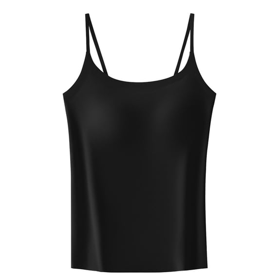 Mittory Women’s Seamless Camisole Tank Top – Stretch Spaghetti Strap Cami with UV Protective Fabric