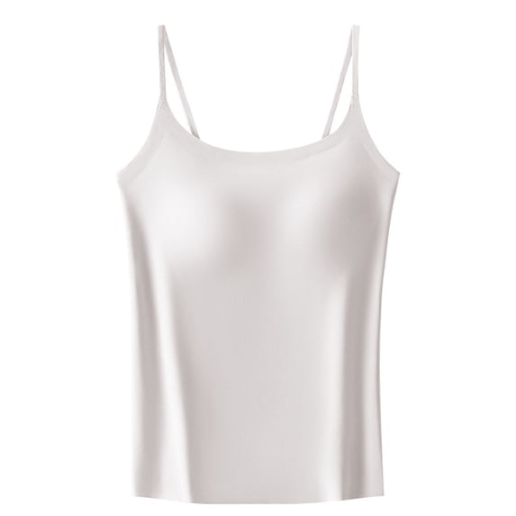 Mittory Women’s Seamless Camisole Tank Top – Stretch Spaghetti Strap Cami with UV Protective Fabric