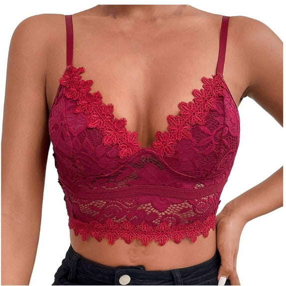 Mittory Women’s Sexy Lace Camisole Guipure Lace Crop Top Half Cami Bralette Spaghetti Strap Lace Adjustable Straps