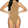 thumbnail image 1 of Mittory Women's Shapewear Bodysuit High Neck Seamless Body Shaper Sleeveless Racerback Thong Body Suit Tank, 1 of 7