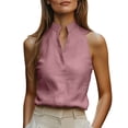 thumbnail image 1 of Mittory Women's Sleeveless Halter Tank Top - Trendy Blouse for Business Dressy Casual Summer Wear, 1 of 8