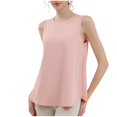 thumbnail image 1 of Mittory Women's Sleeveless Workout Tops Athletic Racerback Tank Top High Neck Yoga Running Shirts Loose Fit Gym Tennis, 1 of 6