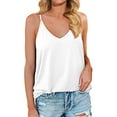thumbnail image 1 of Mittory Women's Spaghetti Strap Tank Tops V Neck Sleeveless Summer Loose Fit Shirts, 1 of 8