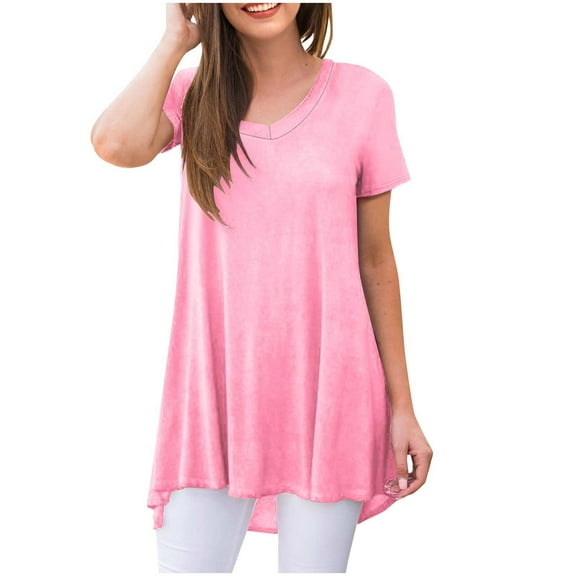 Mittory Women's Summer Sleeveless V-Neck T-Shirt Tunic Tops Blouse Shirts
