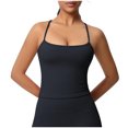 thumbnail image 1 of Mittory Womens Adjustable Camisole Sleeveless Square Neck Spaghetti Strap Tank Tops Basic Shirt, 1 of 7