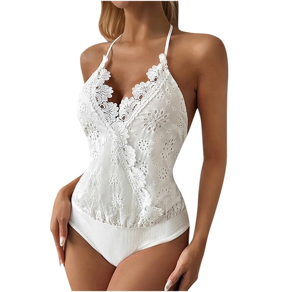Mittory Womens Lace Patchwork Sexy Deep V Neck Knitted Vests Summer Camis Tank Tops