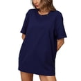 thumbnail image 1 of Mittory Womens Oversized T Shirts Summer Crewneck Short Sleeve Loose Fit Basic Tee Tops Gym Workout Clothes, 1 of 8
