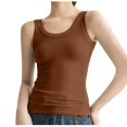 thumbnail image 1 of Mittory Womens Scoop Neck Sleeveless Racerback Ribbed Knit Slim Fitted Basic Tank Top Shirt, 1 of 7