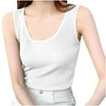 thumbnail image 1 of Mittory Womens Sleeveless High Neck Tank Tops Summer Casual Basic Slim Fit Ribbed Racerback Top Shirt Clothes, 1 of 3