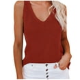 thumbnail image 1 of Mittory Womens Summer Sleeveless V Neck Sweater Vest Fall Knitted Loose Cami Tank Tops, 1 of 6