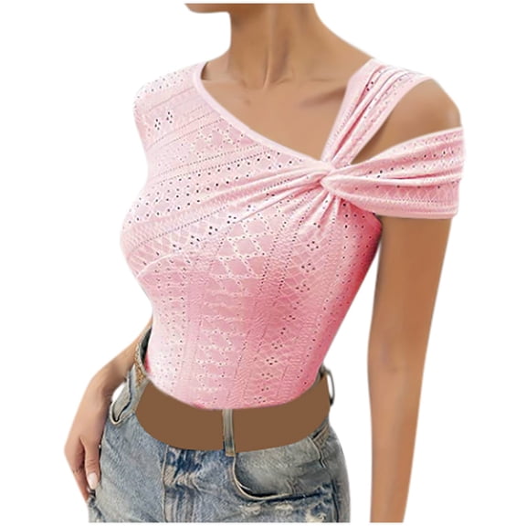Mittory Womens Tops Summer Off The Shoulder Spring Fashion Short Sleeve T Shirt Basic Tees Sexy Dressy Casual Blouse