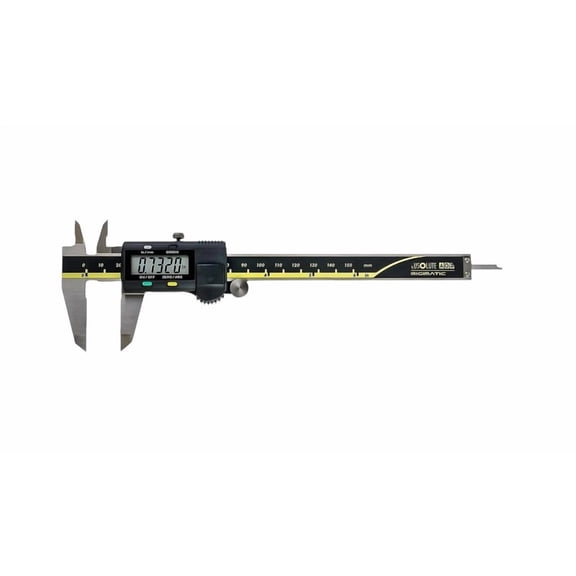Mittuttoyo 500-196-30 Digimatic Caliper 6" (150mm) AOS Encoder Stainless Steel Electronic Vernier Caliper + .0005"/0.01mm Resolution