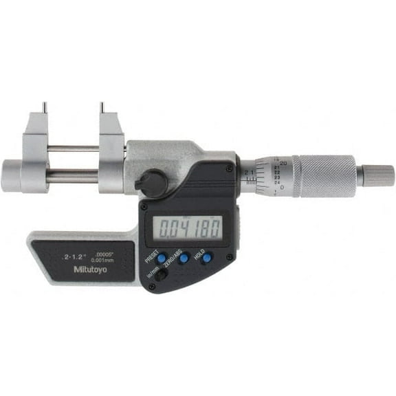 Mitutoyo 0.2 to 1.2" Range, 0.00005" Resolution, Electronic Inside & Tubular Micrometer