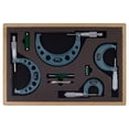 thumbnail image 1 of Mitutoyo  0-4 in. Outside Micrometer Set with Ratchet Stop - 4 Piece, 1 of 1