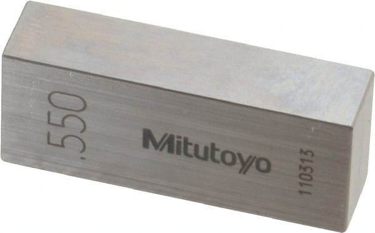 Mitutoyo 0.55" Rectangular Steel Gage Block Accuracy Grade 0, Includes