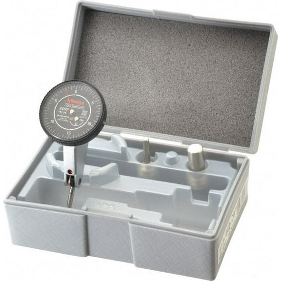 Mitutoyo 0 to 0.06", 0.000500" Graduation, Horizontal Dial Test Indicator