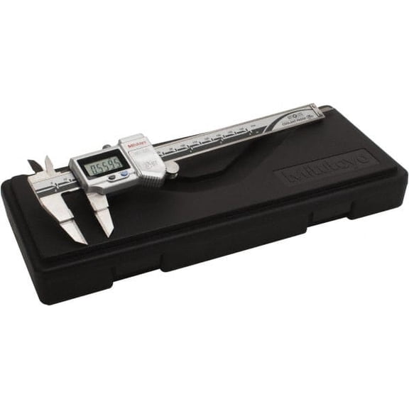 Mitutoyo 0 to 150mm Range, 0.01mm Resolution, IP67 Electronic Caliper Stainless Steel with 40mm Carbide-Tipped Jaws, 0.02mm Accuracy, SPC Output