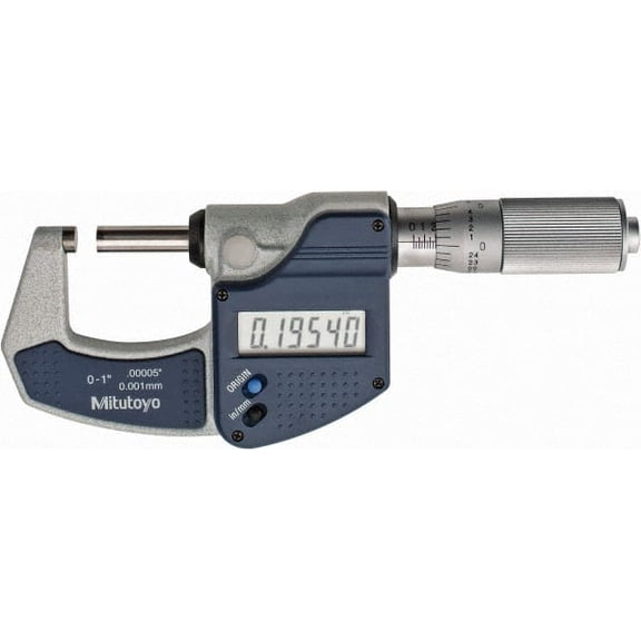 Mitutoyo 0mm to 1" Carbide Electronic Outside Micrometer