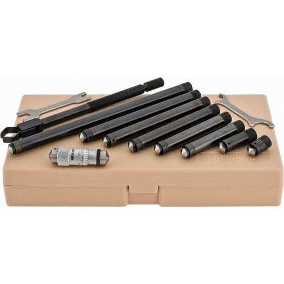 Mitutoyo 1-1/2 to 12" Range, Mechanical Inside Tubular Micrometer 0.001" Graduation, 0.00012+m+0.00004xR/20" Accuracy
