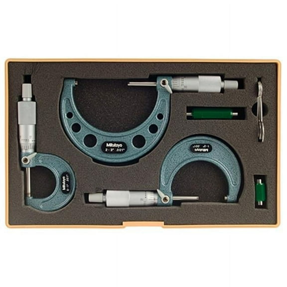 Micrometer Set,0-3 In,0.001 In,3Pc 103-929