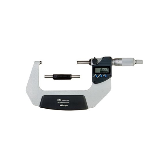 Mitutoyo 293-243-30 75-100 mm Digimatic Micrometer with IP65 Ratchet Stop No SPC Output