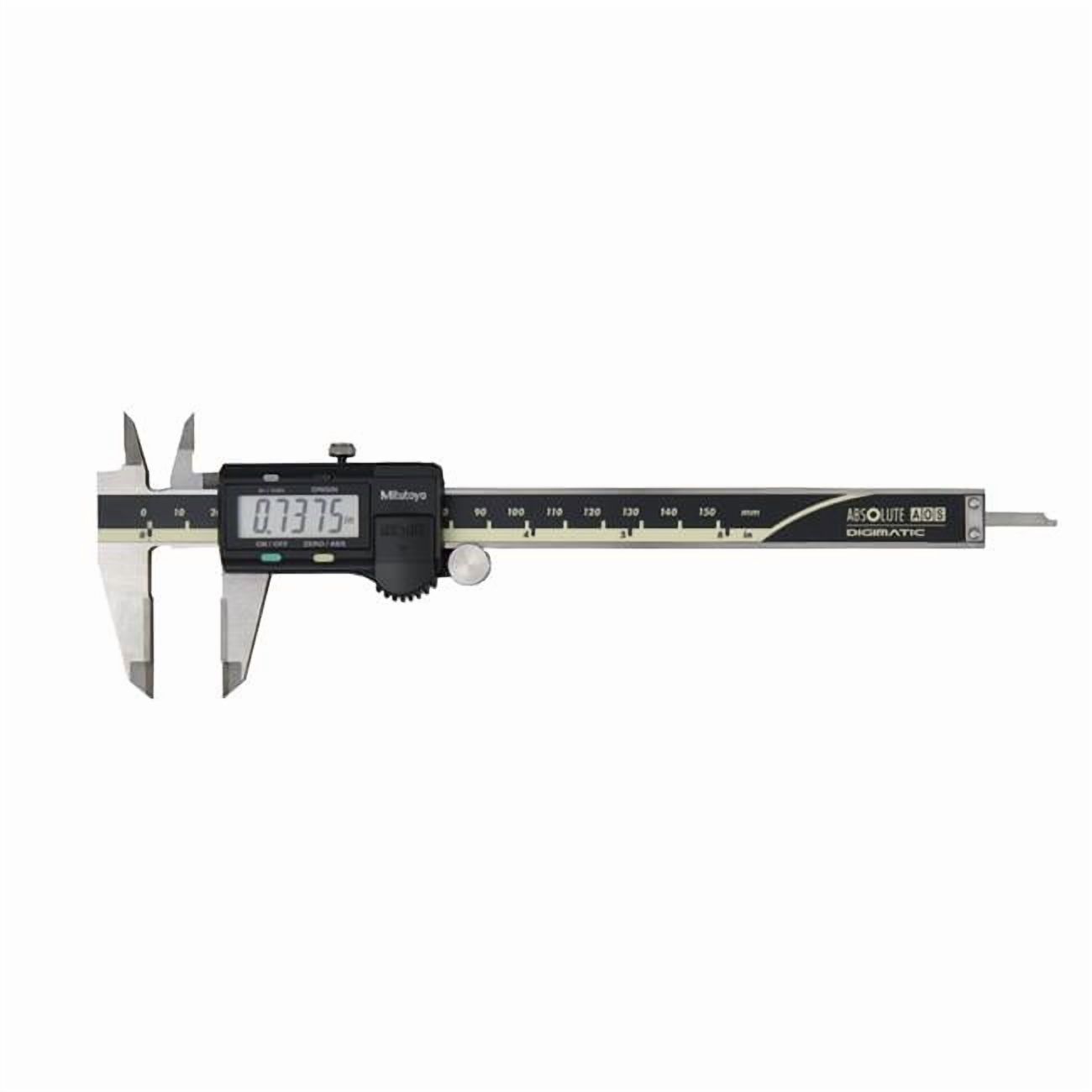 Mitutoyo 500-175-30 6 in. Digimatic AOS Absolute Caliper with 150 mm SPC Indoor & Outdoor Jaw