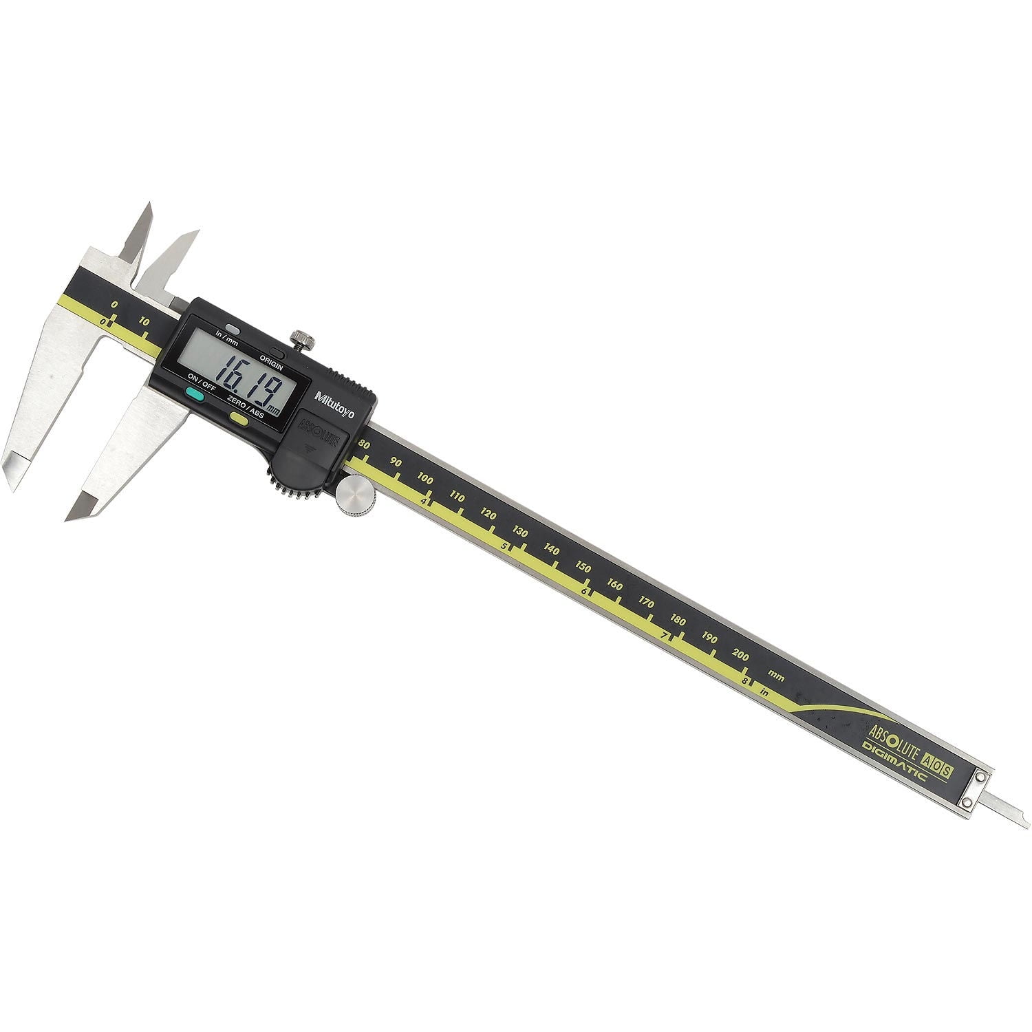 Mitutoyo 500-197-30 Digimatic Digital Caliper, 0-8"/0-200mm
