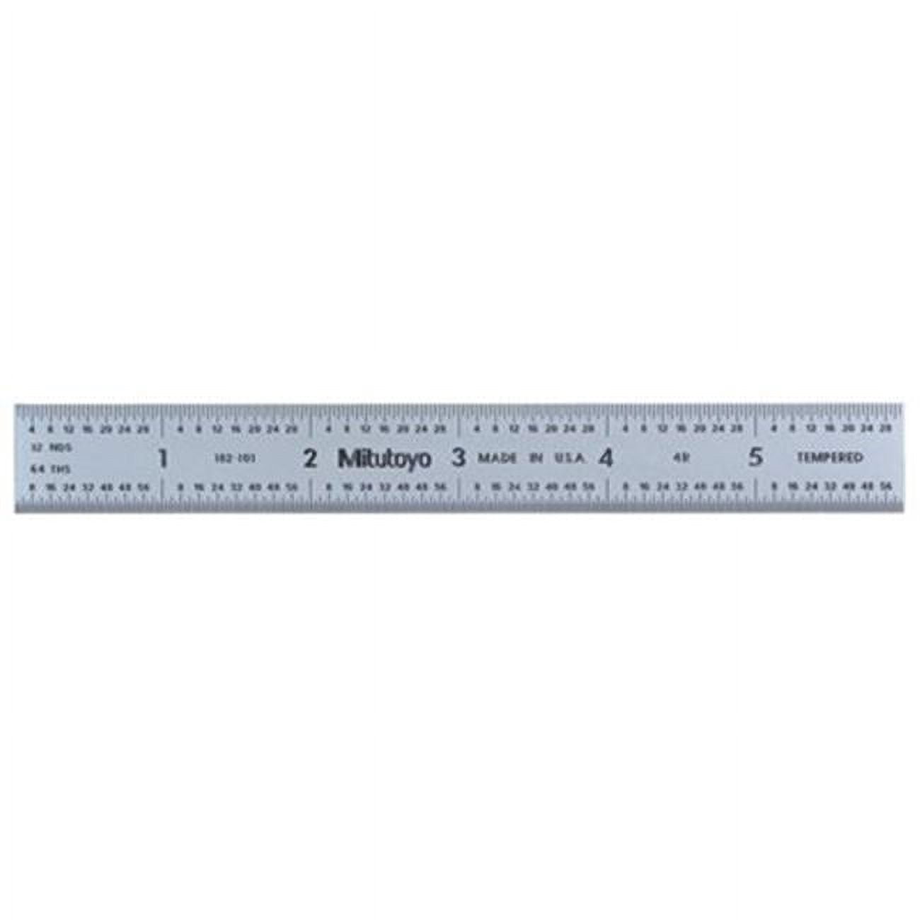Mitutoyo 504-182-101 6 Inch 4R Steel Rule - Walmart.com