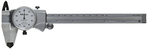 Mitutoyo 505-742 Dial Caliper, D6"TX, 0.1" per Rev, 0-6" Range, 0.001" Accuracy