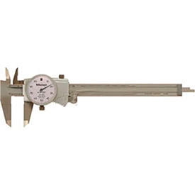 Mitutoyo 505-742J 0-6"" Extra Smooth Dial Caliper W/White Dial