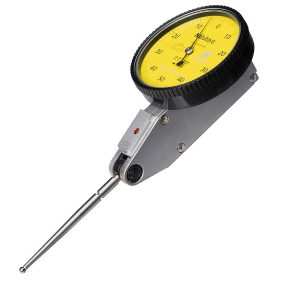Mitutoyo 513-415-10E DIAL TI, BAS, STD 1.0 mm, 3 m Accuracy, 0.01 mm, Yellow