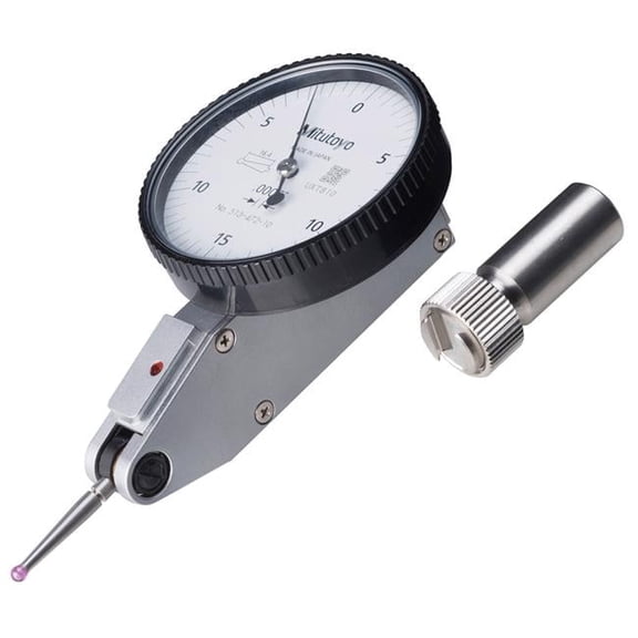 Mitutoyo 513-472-10E Dial Test Indicator Basic Set with 0.03 in. Standard Ruby Tip
