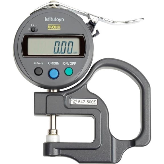 Mitutoyo 547-500S 0-.47"" / 0-12MM Digimatic Digital Thickness Gauge (.005"" Res