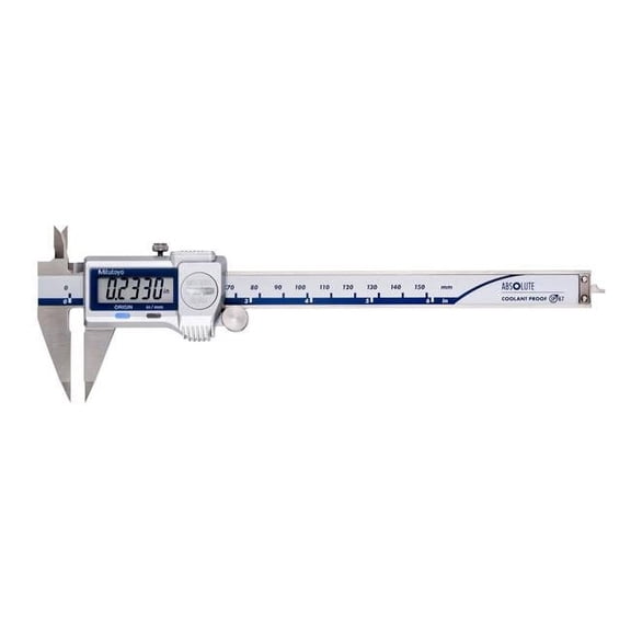 Mitutoyo 573-721-20 0-6 in. Absolute Point Caliper with 150 mm Range SPC IP67 Output
