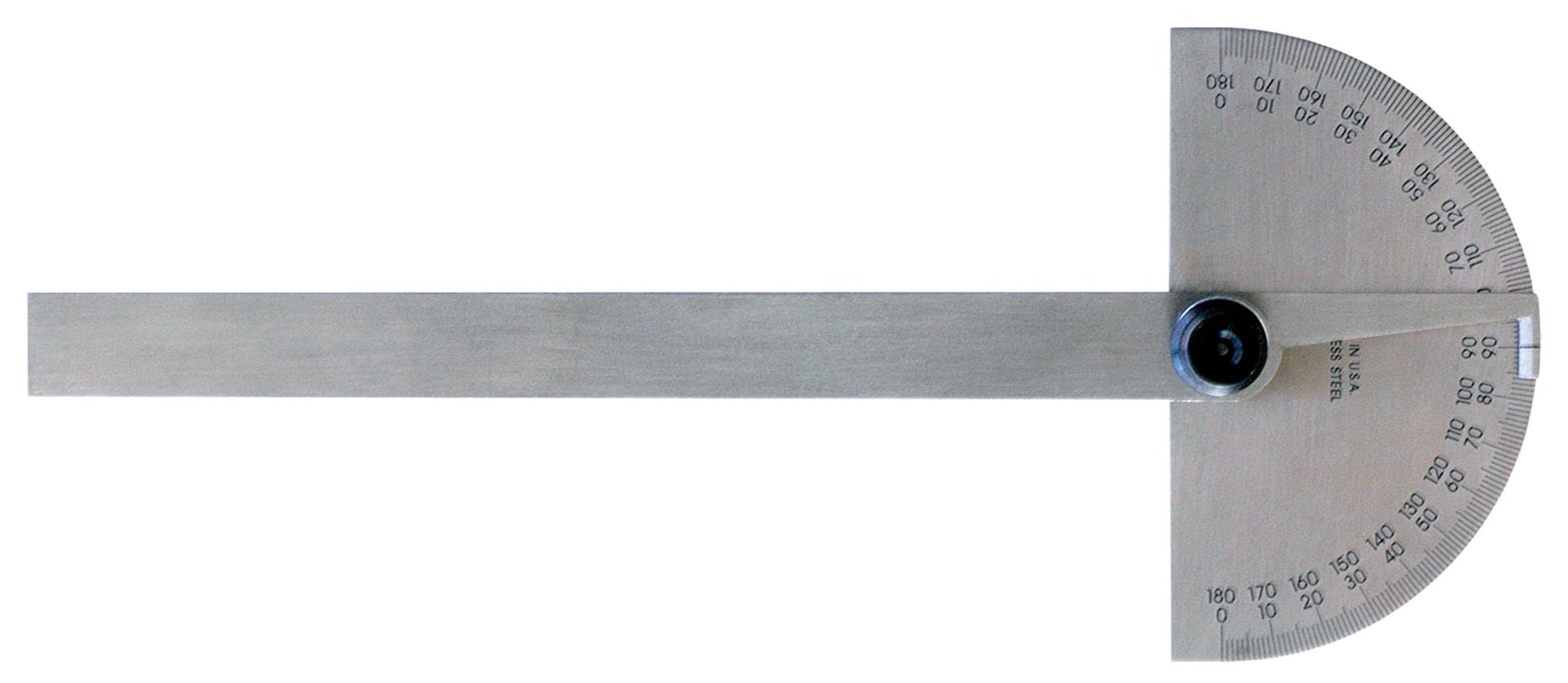 Mitutoyo-968-202 Protractor, Semi-Circular, 6 in, Non-Grad CA2