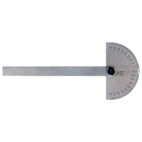 Mitutoyo-968-202 Protractor, Semi-Circular, 6 in, Non-Grad CA2