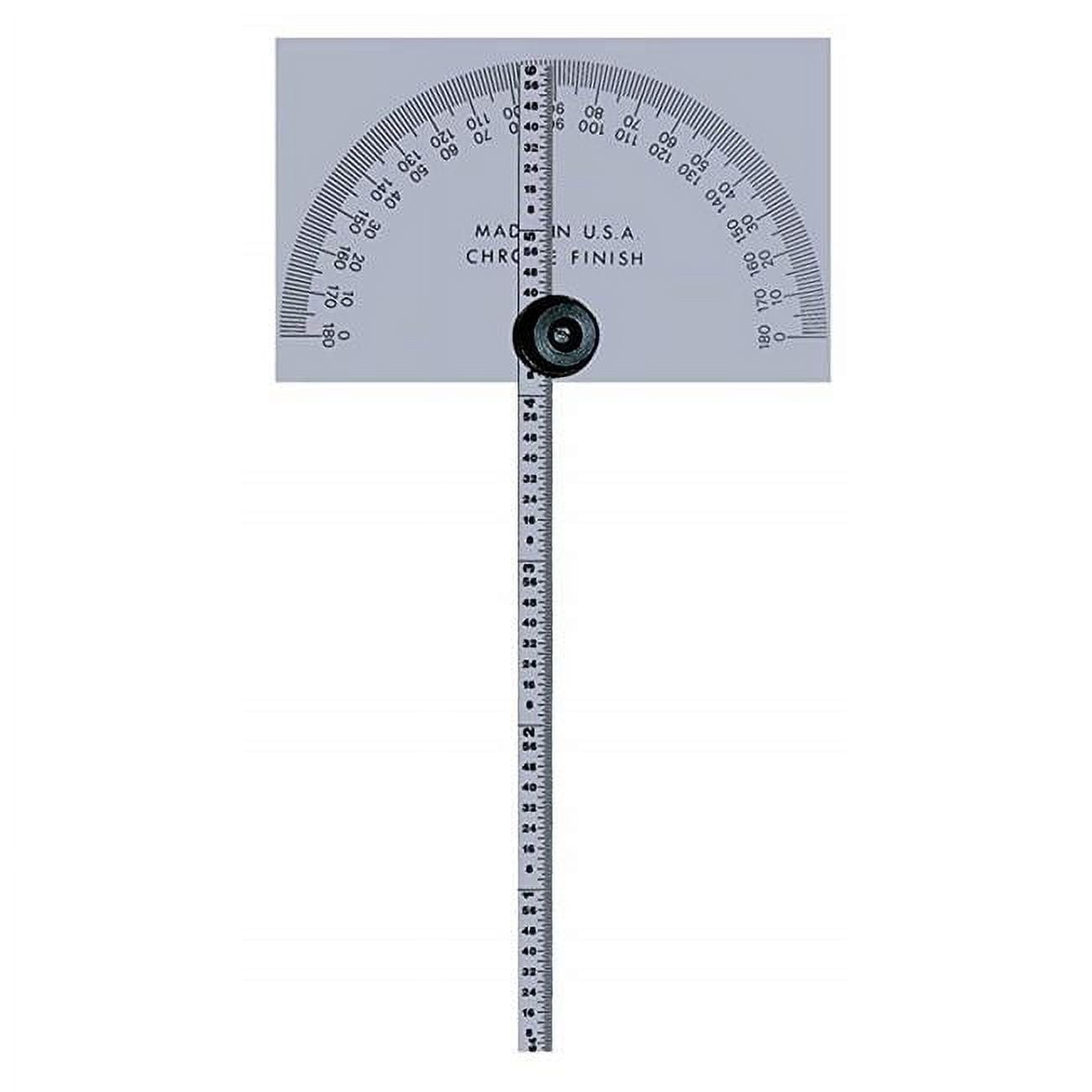 Mitutoyo 968-203 6 in. Arm Square Protractor Head with 0-180 Rectangle