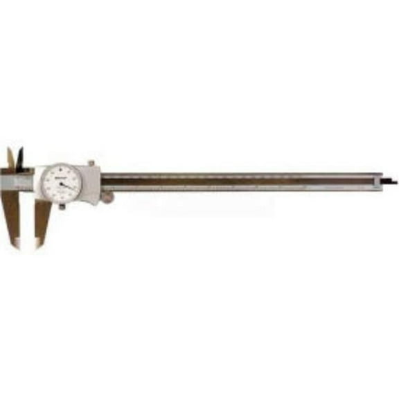 Mitutoyo 505-746 0-12"" Dial Caliper W/White Dial