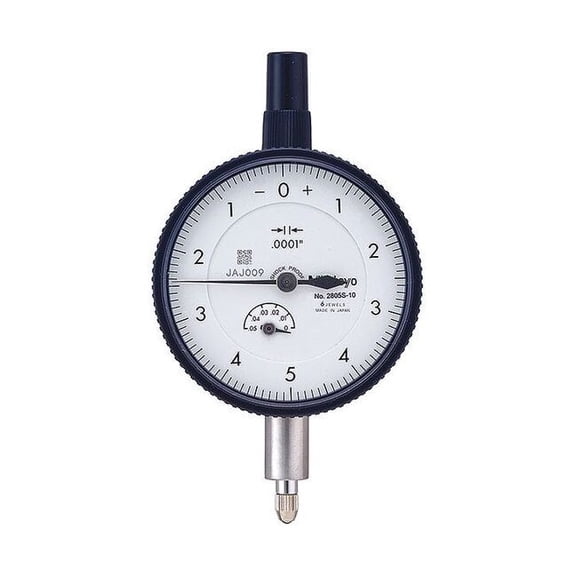Dial Indicator,0 to 0.050" Range,White 2805AB-10