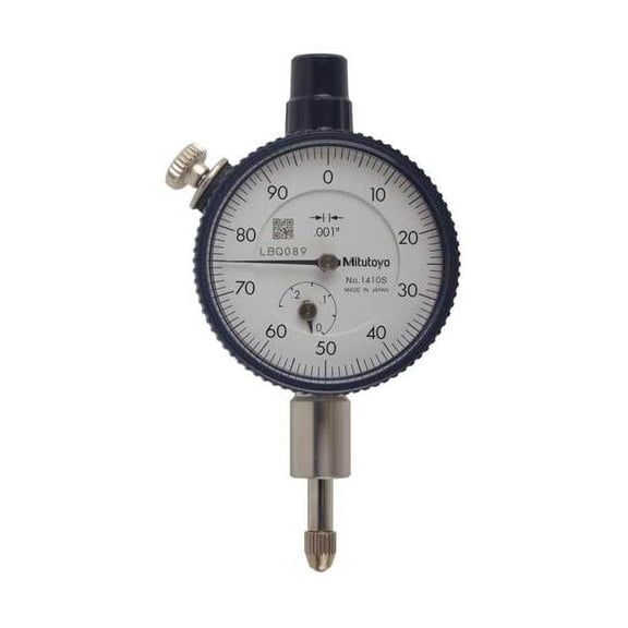 Mitutoyo Dial Indicator,0 to 0.250 In,0-100 1410A-10