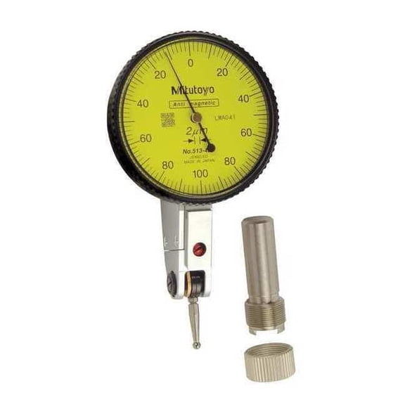 Mitutoyo Dial Test Indicator,Hori,0 to 0.2mm 513-405-10E