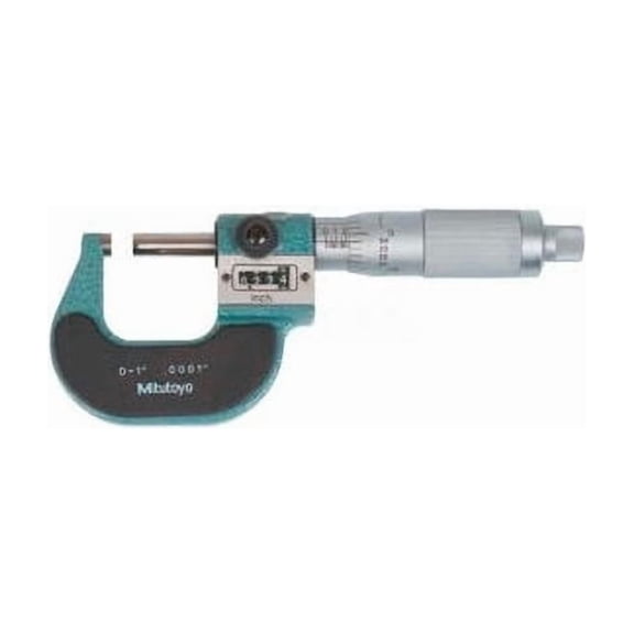 Mitutoyo 193-211 0-1"" Mechanical Outside Micrometer W/Digital Counter &  Ratche