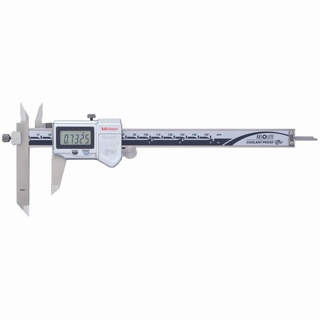 Mitutoyo Digital Caliper,1-3/16" Jaw Depth,Steel 573-701-20