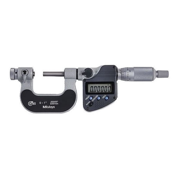 Mitutoyo Electronic Digital Micrometer,Anvil Flat 326-351-30
