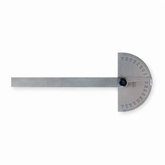 Protractor, Semi-Circular, 6 In, Non-Grad 968-202