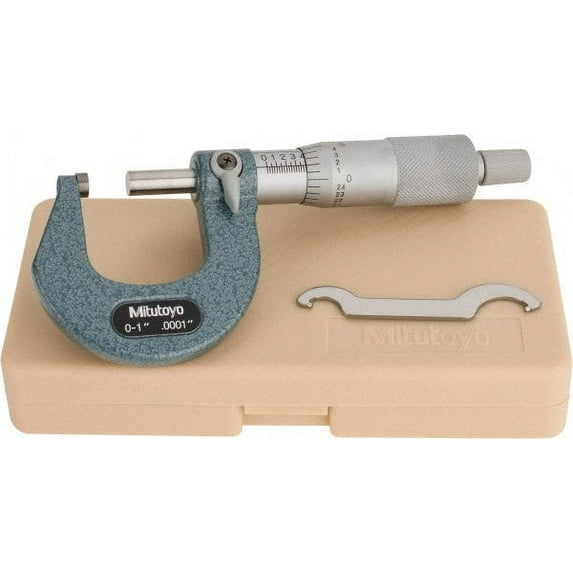 Mitutoyo Micrometer,0 to 1",0.0001,Ratchet 103-260